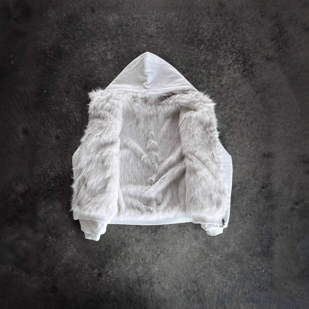 Positive And Negative Wearable Fashion Hooded Cardigan Simple Street Warm And Simple