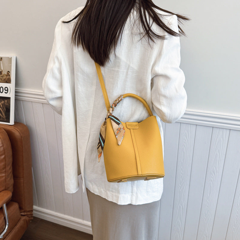 Korean Style Scarf Hand-carrying Combination Bucket Bag