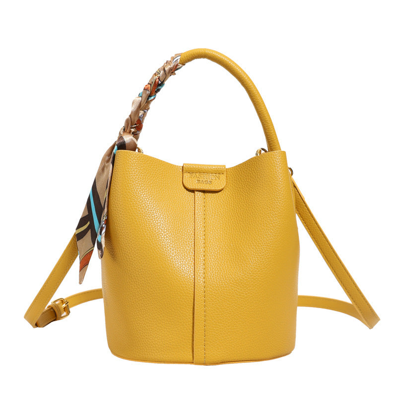 Korean Style Scarf Hand-carrying Combination Bucket Bag