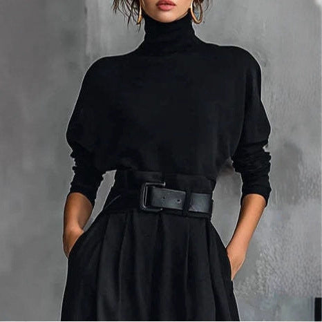 High-grade Ice Silk American High Waist Suit Pants