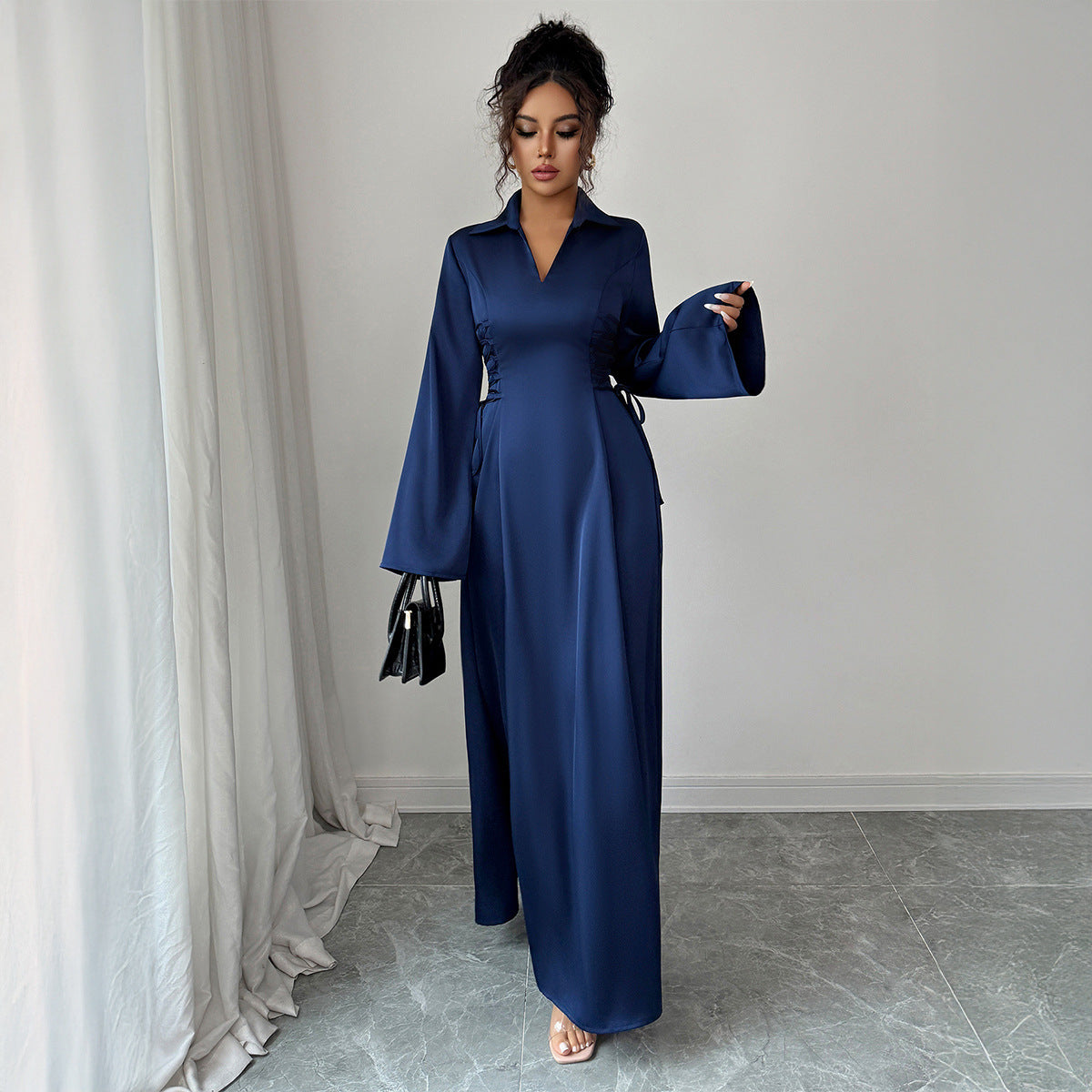 Elegant Casual Style Long Sleeve Dress