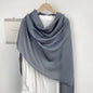 Monochrome Long Scarf Warm Shawl Solid Color Casual Scarf