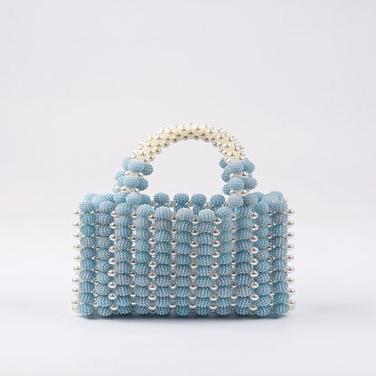 Hand-woven Special-interest Design Beaded Waxberry Square Bag