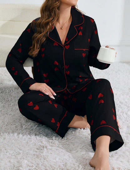 Small Love Home Wear Large Size Plus-sized Two Pieces