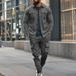 Hunting-style Lapel Jacket Loose And Warm Two-piece Set For Men