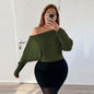 Women's Sexy Off-the-shoulder T-shirt Fashion Casual Top