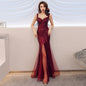 Fishtail Long Summer Sequins Sling Evening Dress Banquet