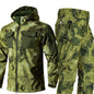 Autumn And Winter Fleece-lined Soft Shell Beetle Shell Jacket Suit
