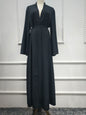 Dubai Robe Solid Cardigan Dress