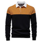 Men's Casual Long-sleeved Polo Collar Sweater