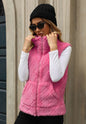 Women's Clothing Cardigan Zipper Loose Diamond Lattice Coat Plush Vest