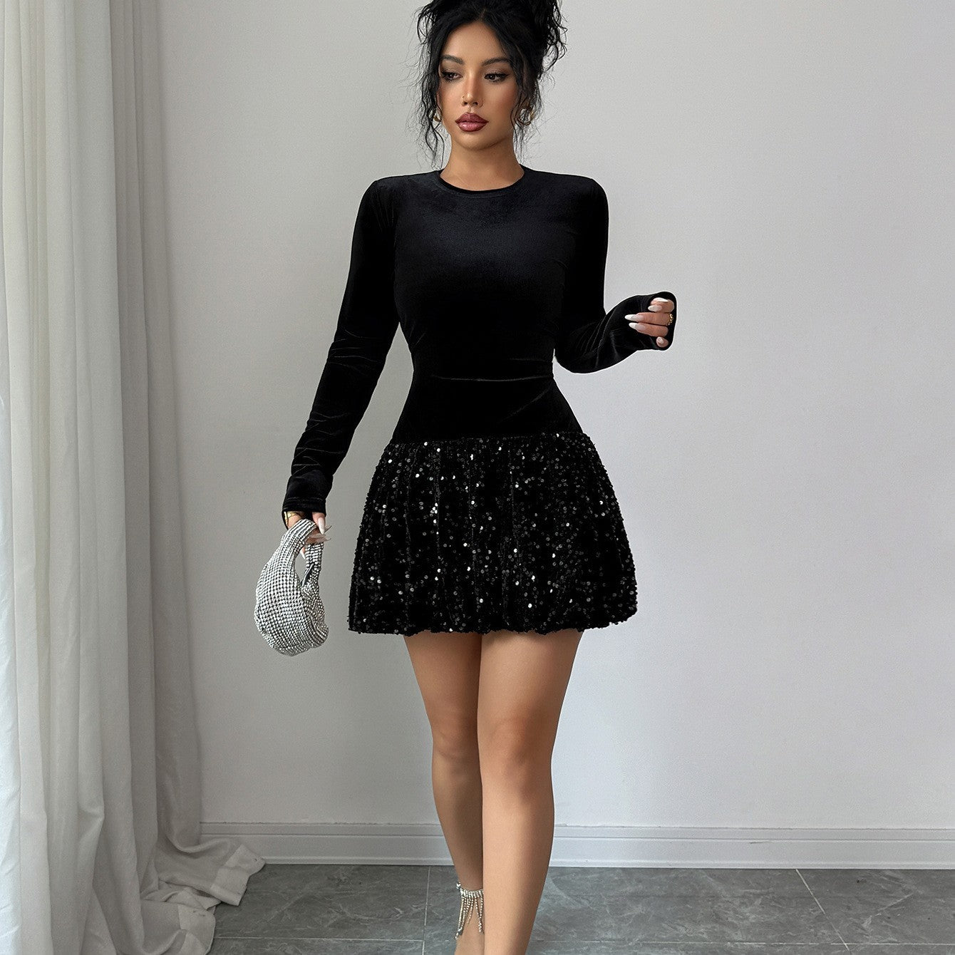 Elegant And Advanced Sequin Dress For Women