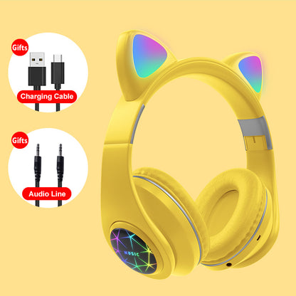 Cat ear wireless sports Bluetooth headset