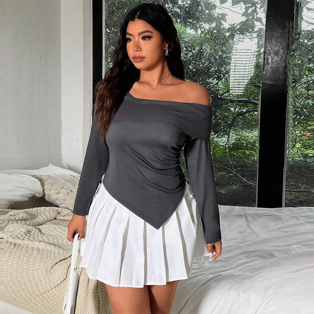 Elegant And Tempting Off-Shoulder Sexy Design Cropped Top