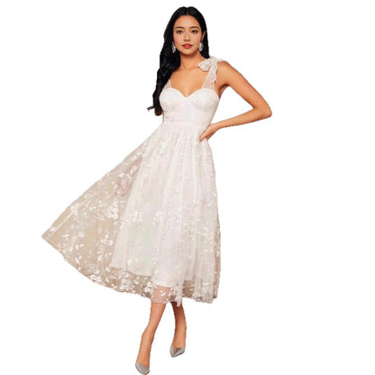 Strapless Evening Gown With A Bow Detail Elegant Dress