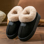 Ankle Wrap Cotton Slippers Women's Fashion Thick Snow Boots