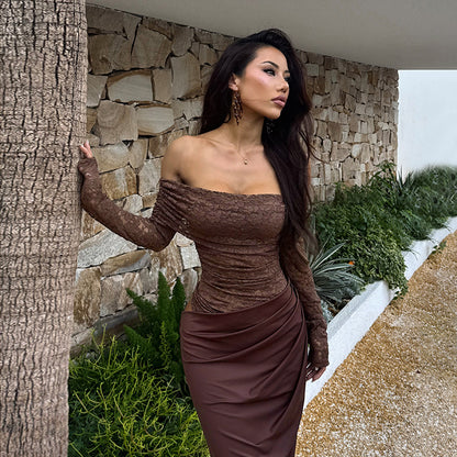 Women's Lace Off-Shoulder Dress