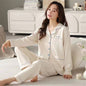Women's Cotton Pajamas Can Be Worn Outside In Spring And Autumn