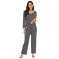 Women's Pajamas Long-sleeved Trousers Home Wear Two-piece Set