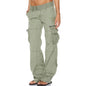 Women's Multi Pocket Casual Loose Straight Cargo Pants