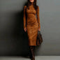 Sexy Slim-fit Long-sleeved Dress For Women