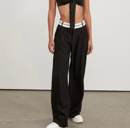 V Neck Midriff Outfit Long Sleeve High Waist Suit