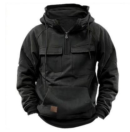 Men's Zip-up Hoodies Sweatshirt With Drawstring And Pocket Design Fashion Casual Sports Sweatshirt