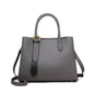 Niche Contrast Color One Shoulder Western Style Portable Female Genuine Leather Bag