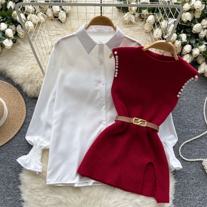 Two-piece Horn Anti-aging Fashion Vest