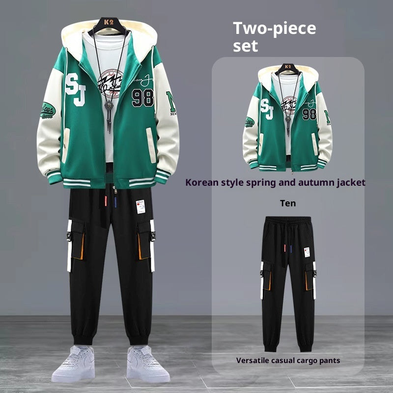 Youth Sweater Jacket Junior High School Student Trendy Sports Suit