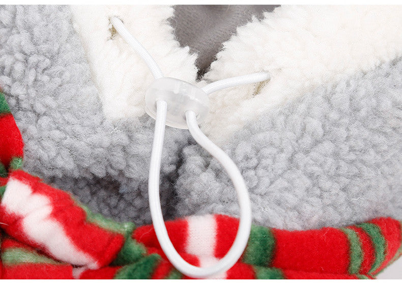 Pet Christmas Headwear Keeps Warm And Turns Cute And Funny