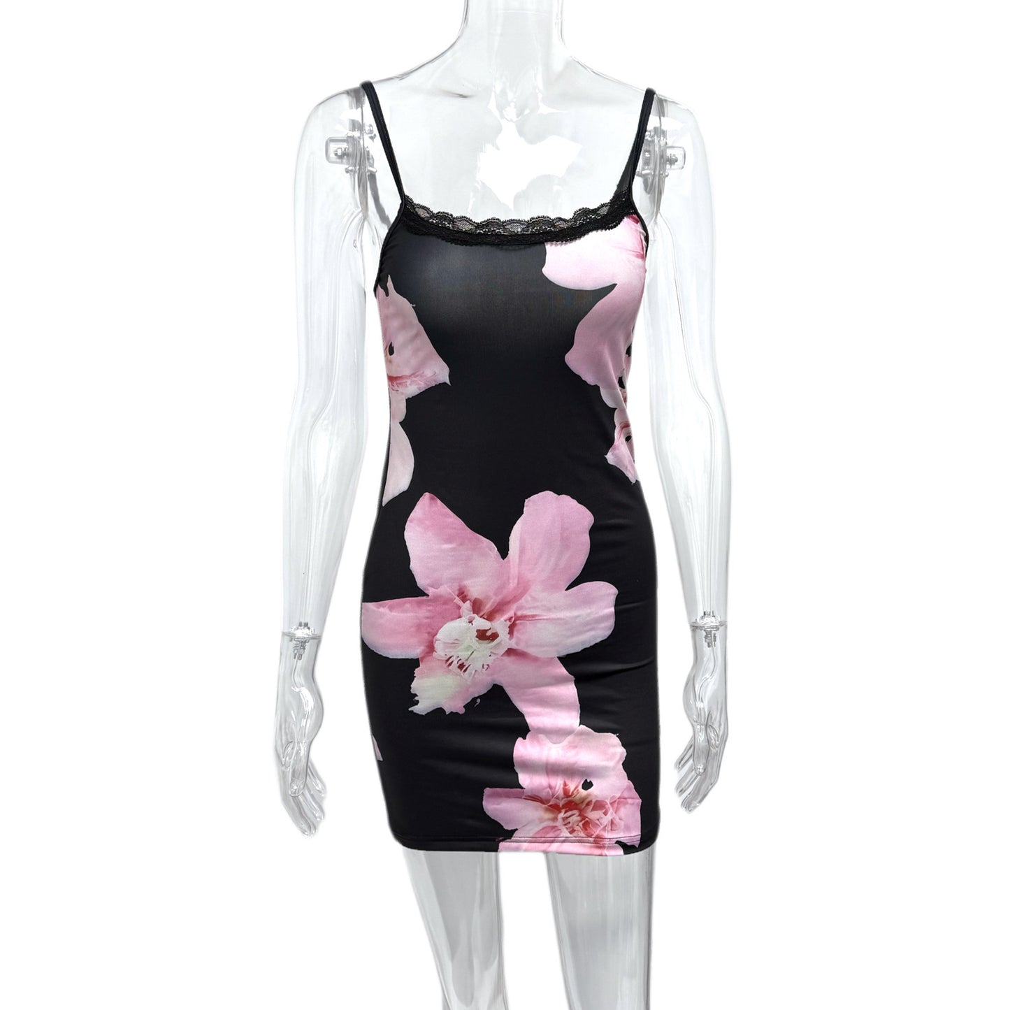 Women's Fashion Printed Sexy Sling Dress