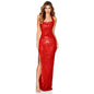 Sweet And Spicy Style Split Sequin Halter Dress