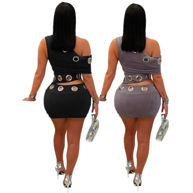 Women's Top And Pencil Skirt Two-piece Set