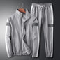 Casual Suit Men's Stand Collar Korean Style Loose Coat Sports Cargo Trousers