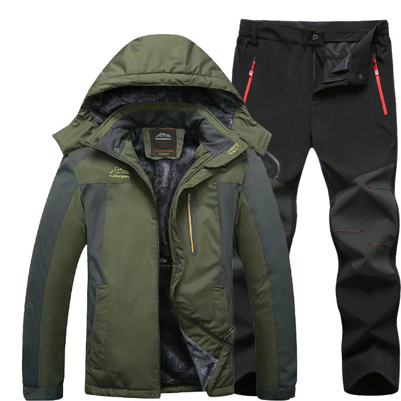 Outdoor Windproof And Frost-proof Men's Windproof Jacket Set