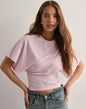 Summer Batwing Sleeve T-shirt Ins Fashion Round Neck Pullover Short-sleeved Tops For Women Clothing