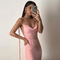 Women's Sexy Backless Slim Fit Lace Up Dress