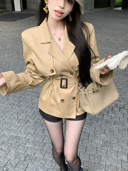 French Style Elegant Double Breasted Coat