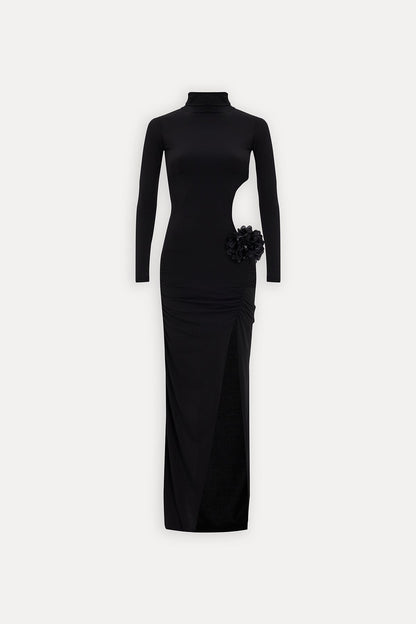 Elegant High-neck Evening Gown For Women