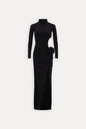 Elegant High-neck Evening Gown For Women