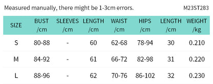 Women's Fashion Color Contrast Hot Girl Mesh Patchwork Skirt Suit