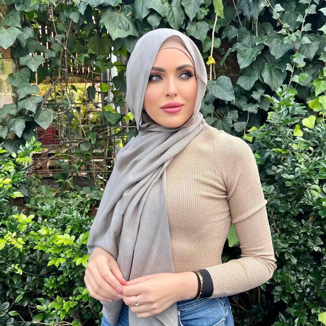 Monochrome Long Scarf Warm Shawl Solid Color Casual Scarf