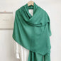 Monochrome Long Scarf Warm Shawl Solid Color Casual Scarf