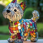 Colorful Strange Dog Lamp Resin Decorations