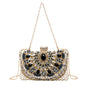 Retro Pearl Embroidery Dinner Bag Handmade Beaded Women's Hand-held