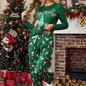 Women's New Year Pajamas Fashion Trend Casual Long Sleeve Pants Suit