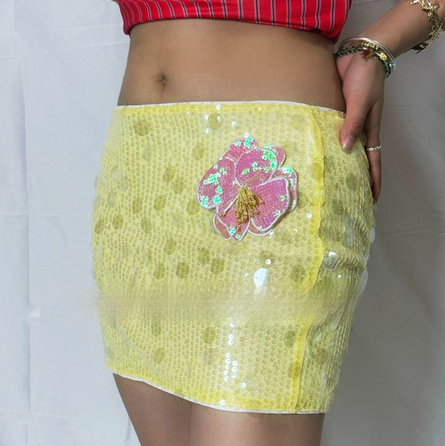 Slim-fit Sequined Short Skirt Design Sexy Hip-wrapped Temperament
