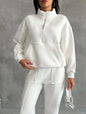 European And American Women's Clothing Two-piece Sweater Fleece Sports