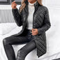 Women's Long Cotton Coat For Autumn And Winter Warmth